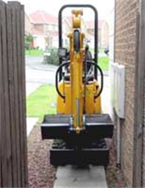 will a mini digger fit through a door|mini digger for hire.